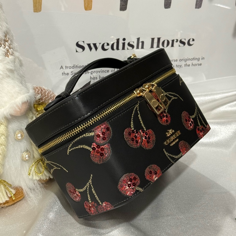 COACH Cosmetic Bags & Cases  cherry print pattern - Picture 5 of 11